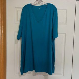 Lane Bryant Turquoise Color Short Sleeve Tee 4X